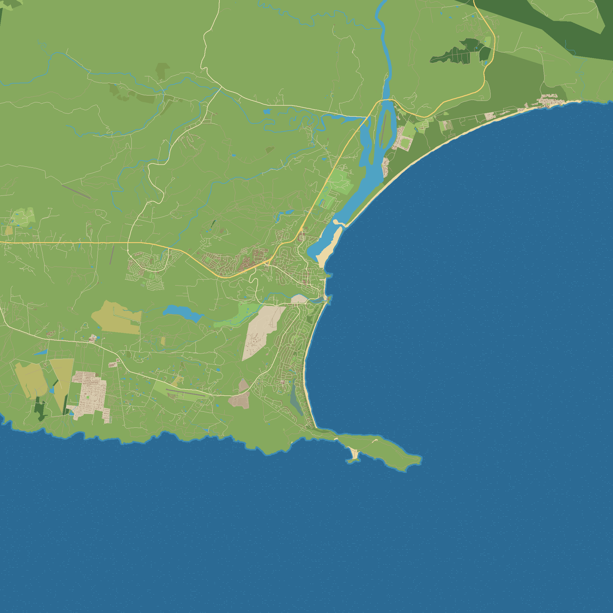 Pixel map of Plettenberg Bay